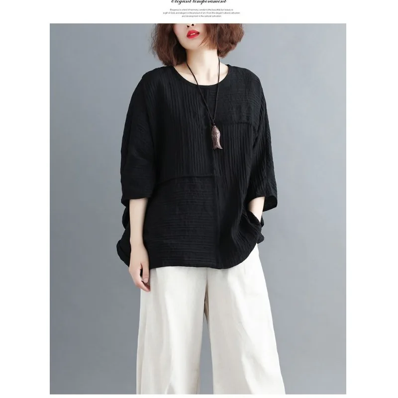 

T-shirt Women's Korean Style Summer Women's Solid Color Foreign Style Loose Top