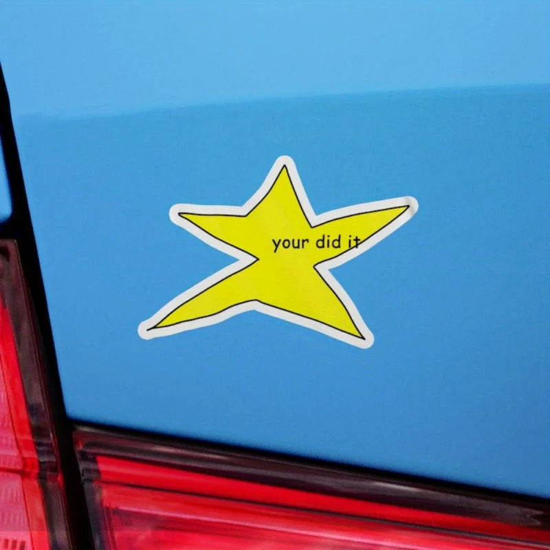 1 قطعة/5 قطعة من ملصقات Yours Did It Star Meme ، ملصقات ميمي ، ملصقات مضحكة ، ملصق مقاوم للماء ، ملصقات الفينيل #5