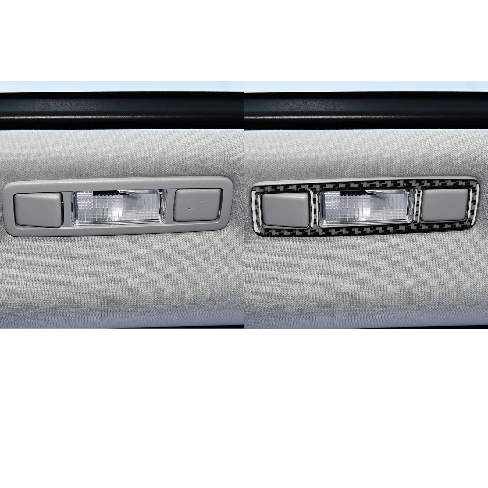 For Range Rover Evoque 2012-2018 Car Roof Reading Light Roof Light Panel Decoration Carbon Fiber Interior Accessories Stickers - view 3