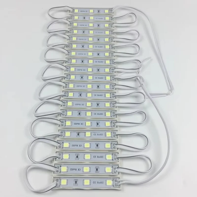 20pcs/lot DC12V LED Module 3 SMD 5054 Cool White/Red Color Waterproof IP66 Super Bright Backlight for Signage