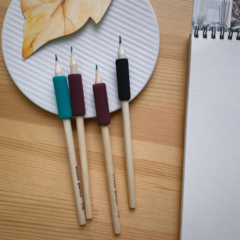 

10pcs Comfortable Sponge Pen Gripper Ergonomic Soft Texture Writing Aid Grip Pen Sleeve For Writing