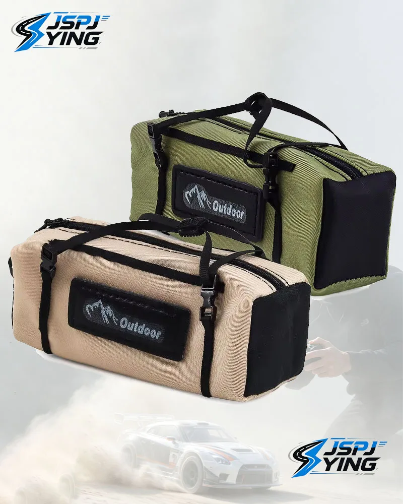 RC Simulation Roof Luggage Storage Bag S/M/L Size Decorative Handbag Compatible with 1/8 1/10 RC Crawler Axial SCX10 TRX4 D90 Sc