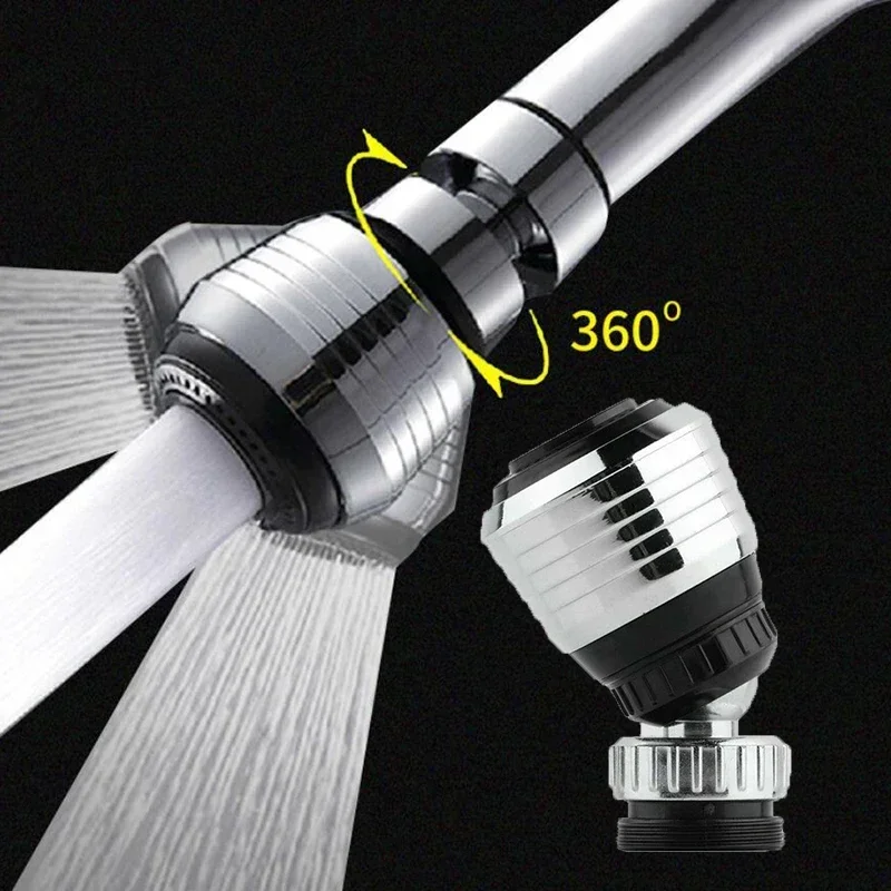 ALLGOOD 360 Rotate Swivel Water Saving Tap Aerator Faucet Nozzle Filter Kitchen 24 External Thread / 22 Internal Thread