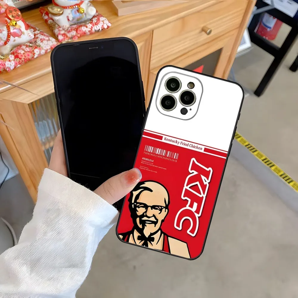 Fashion Grandpa KFC Logo Phone Case luxury Design for iphone 15 Pro 14 Pro Max 12 Mini 11 13 Xr X Xs 6s 7 8 Plus Back Cover