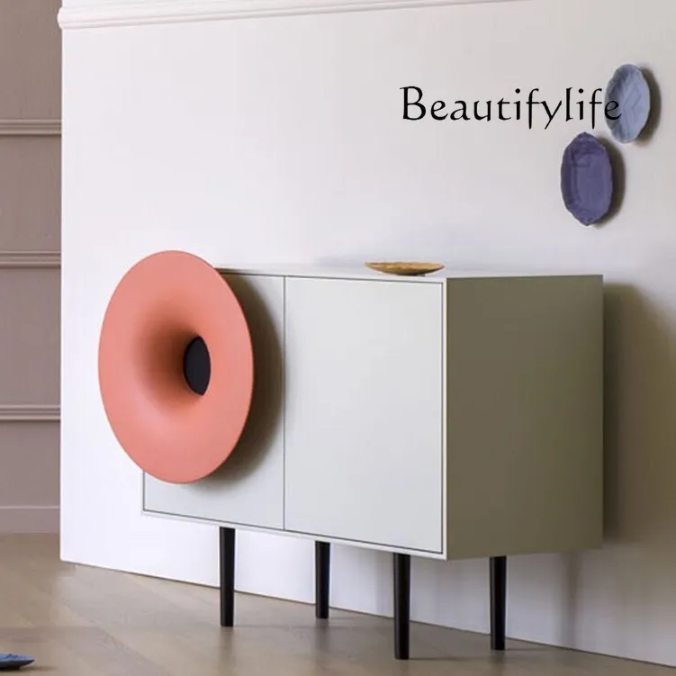 

Modern minimalist speaker, dining side cabinet, tea cabinet, personalized and creative Nordic light luxury door cabinet