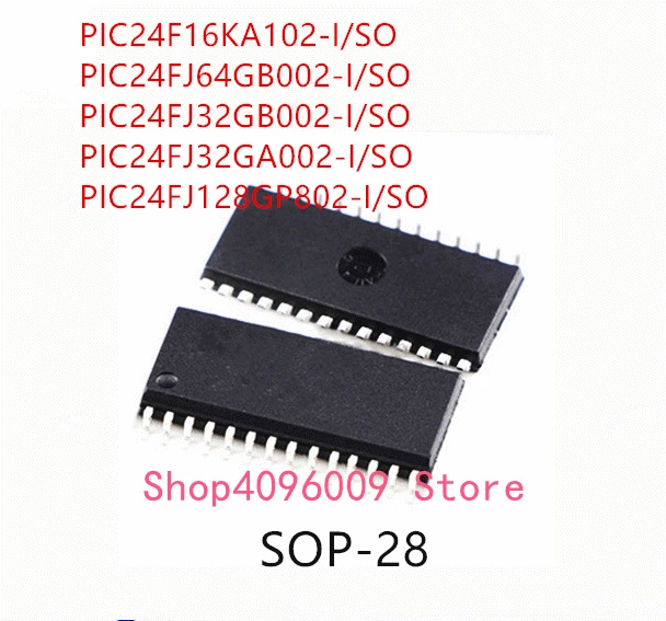 10PCS PIC24F16KA102-I/SO PIC24FJ64GB002-I/SO PIC24FJ32GB002-I/SO PIC24FJ32GA002-I/SO PIC24FJ128GP802-I/SO IC