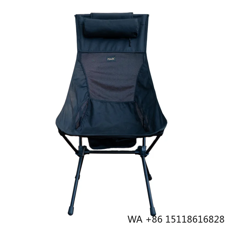 Portable High Back Beach Garden Chair Ultralight Folding Camping Aluminum Alloy Modern Design for Warehouse Park Use Wholesale