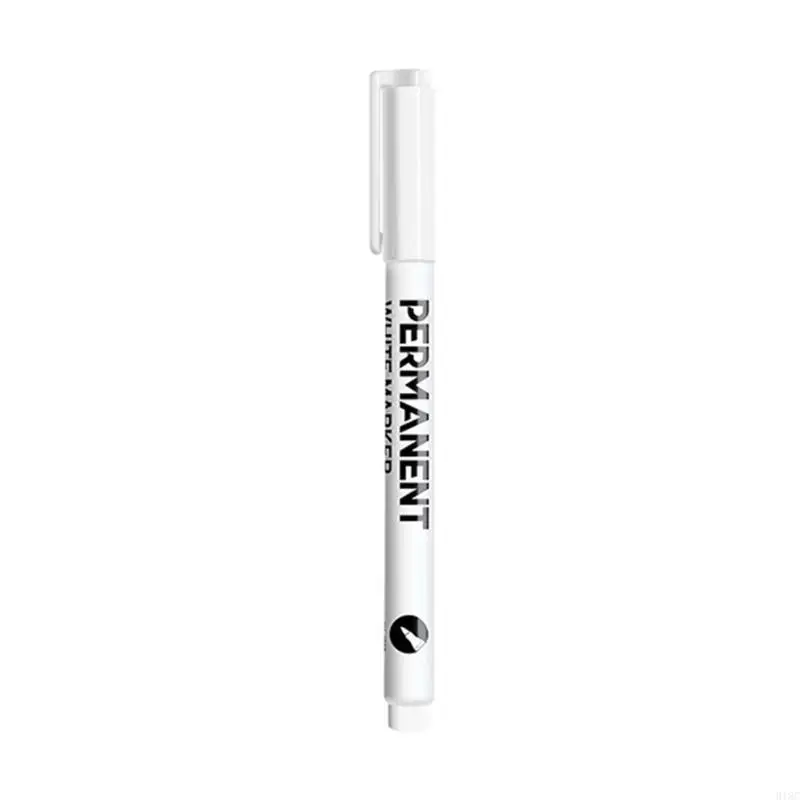 

1/12Pieces White Permanent Marker 0.2mm Fine Tip Water Resistant Paint Pen