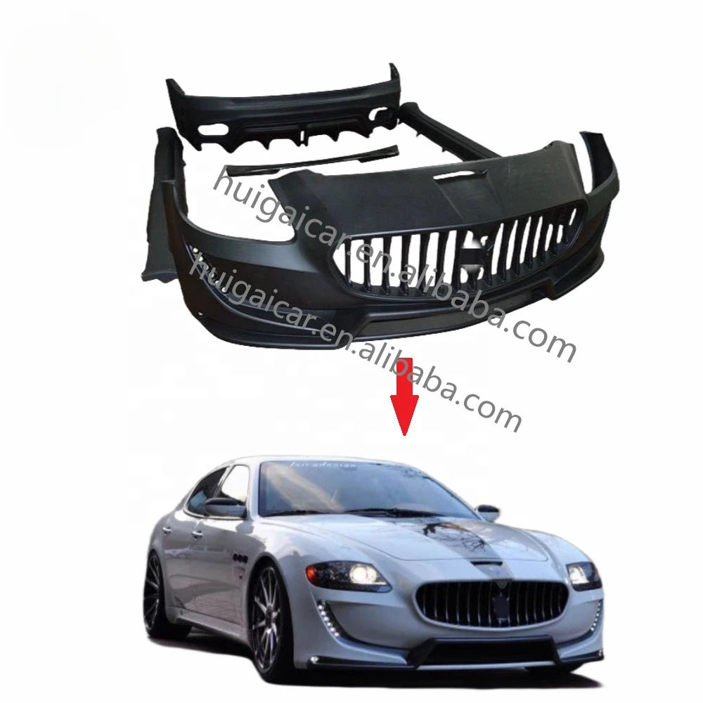 Fariy design style front bumper body kit for maserati quattroporte convert to FD side skirts rear bumper spoiler body parts