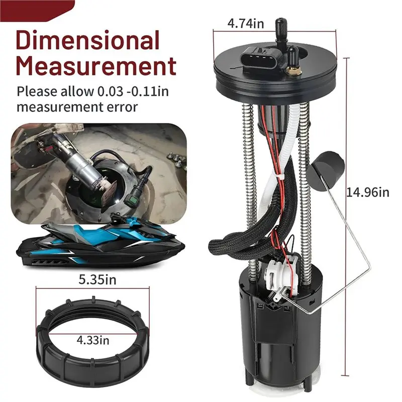 AT92-Fuel Pump Assembly W/ Nut (Only For M130)275500771 275500734 275500779 For Sea-Doo RXT 215 255 260 X 255 2008-2011