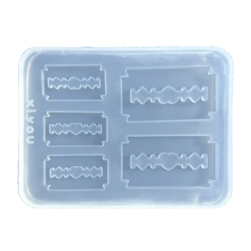 Razor Blade Silicone Mold Hollow Epoxy Shaker Fillings Silicone Molds Epoxy Resin Filler Mold for Quicksand Resin Mold