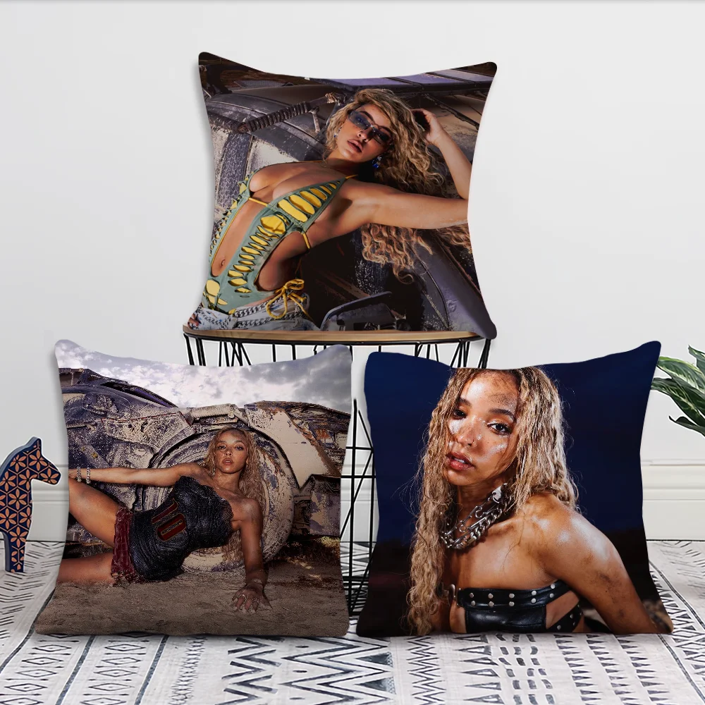 Hot Singer Tinashe Quantum Baby cushion Sofa Living Room Bedroom Headboard Backrest Cushion Square Cushion Nap Time Pillow Case