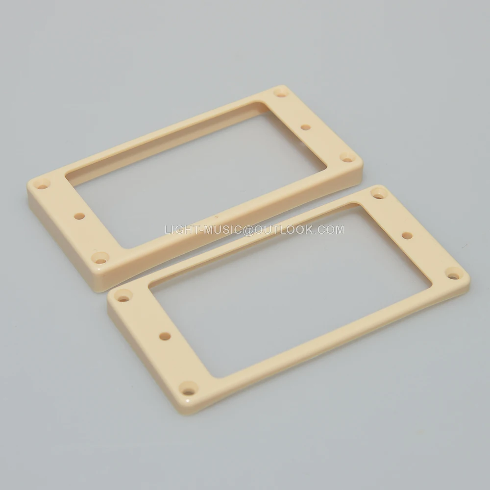 2pcs/Set Guitar Curved Plastic Humbucker Pickups Frames Holder Mounting Rings for Electric Guitar Parts Accessories