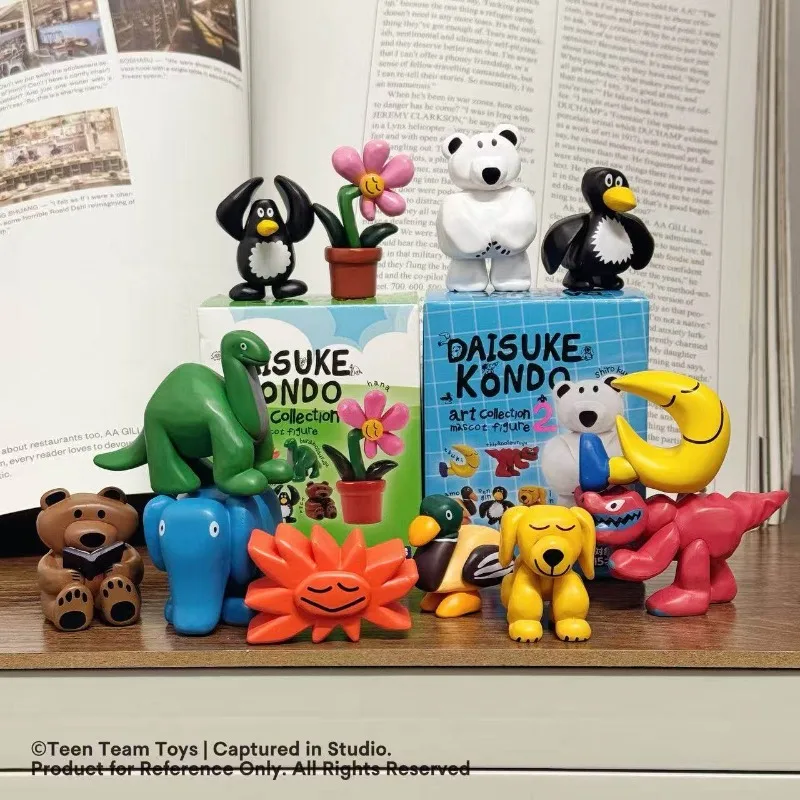 

Коллекционные фигурки-сюрпризы: мультяшные скульптуры, абстрактные животные и растения, игрушки-модели, украшения, подарки для детей