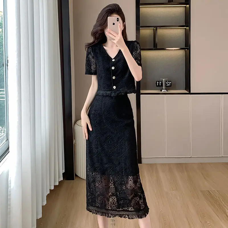 

Women's Two Skirt Piece Set New in Matching Sets Cheap Clothing Offers Luxury Designer Full Vacation 2025 Female Outfits White