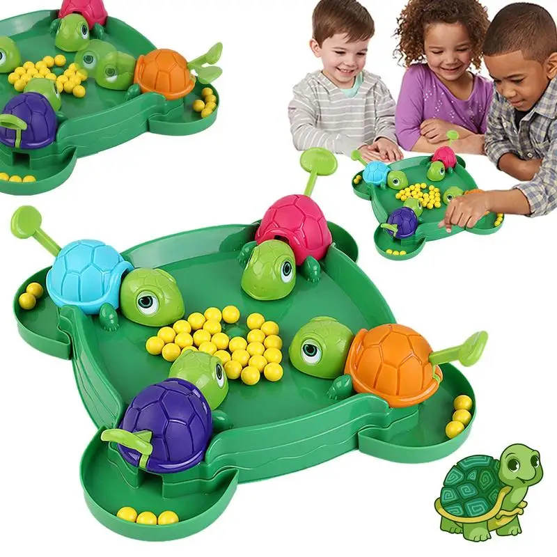 Hungry Turtle Board Games for Children, Snatching Bean, Ball Table Game, Brinquedos Educativos, Jogos de Festa Familiar, Presentes de Aniversário