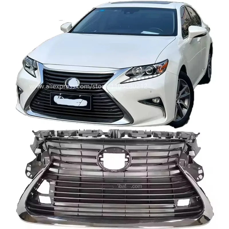F-Sport Grille Chrome Trim Assembly Replacement Original Standard Grille for 15-17 Lexus ES200/250/300h view 2