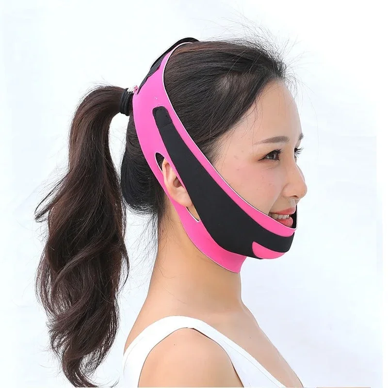 Elastic Face Slimming Bandage V Line Face Shaper Women Chin Cheek Lift Up Belt Facial Massage Strap Face Skin Care Beauty Tools