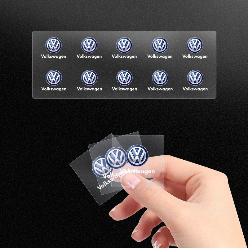 New Car 3D Metal Sticker Steering Wheel Interior Sticker For VW Volkswagen CC Polo 6R Golf 4 5 6 7 MK7 MK4 MK6 Passat B6 B8 T5