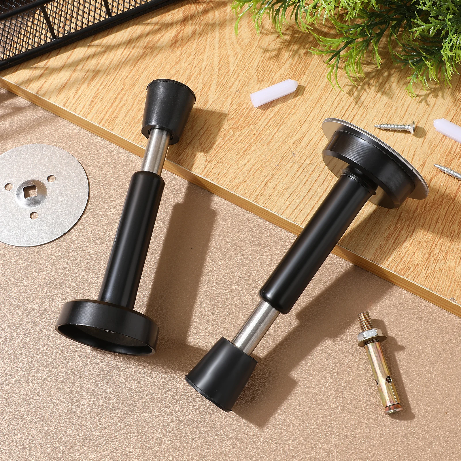 

2 pcs Wall Protector Stops Adhesive Bumpers For Wall Mount Heavy Duty Door Slam Protector Self Stick On Modern Door Stopper