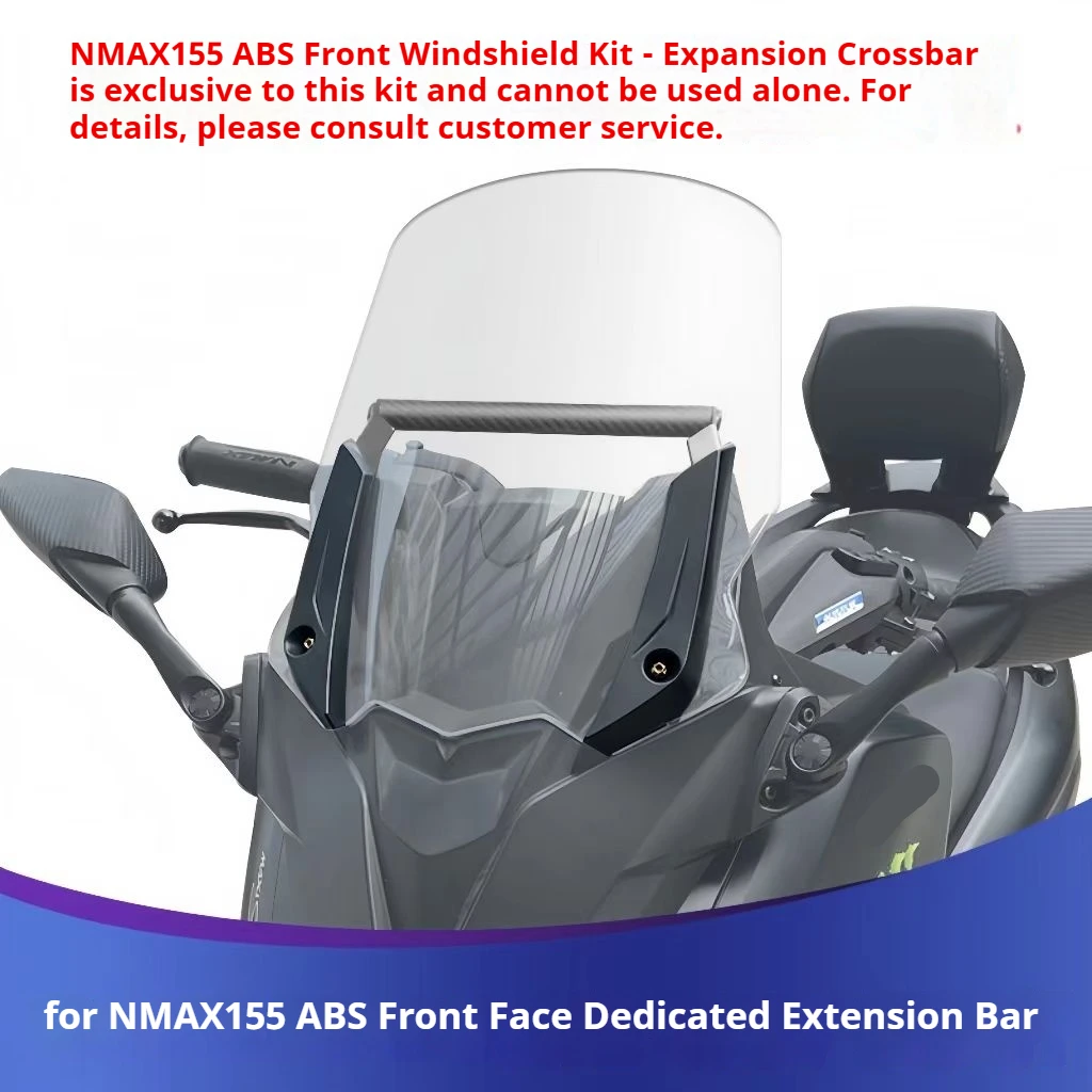 Multi‑Function Windshield Extension Crossbar Bracket Fit Yamaha NMAX155‑ABS Scooter for GPS TPMS Monitor Installation Modificati