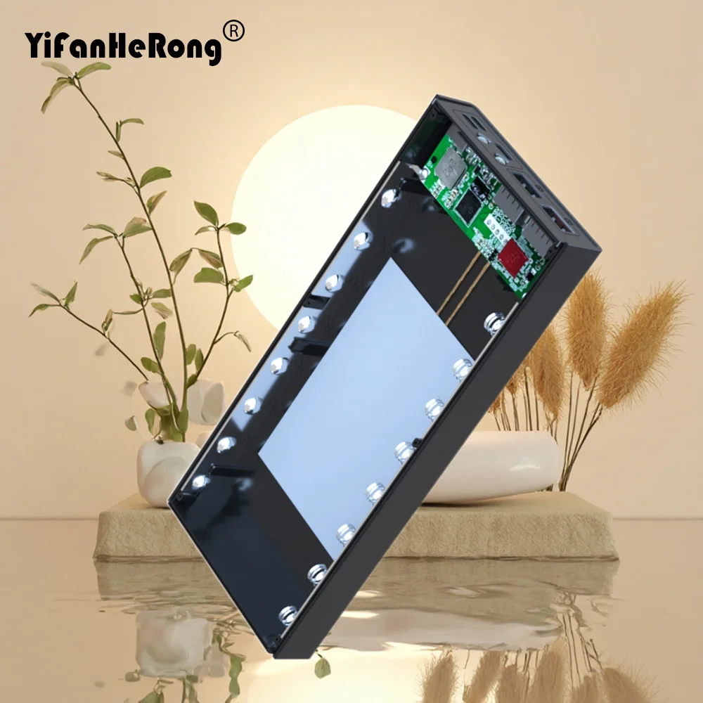 QC3.0 6x18650 Battery Power Bank Case Quick Charge Wireless Powerbank Phone Holder 18650 Battery Storage Box For iphone6 Plus