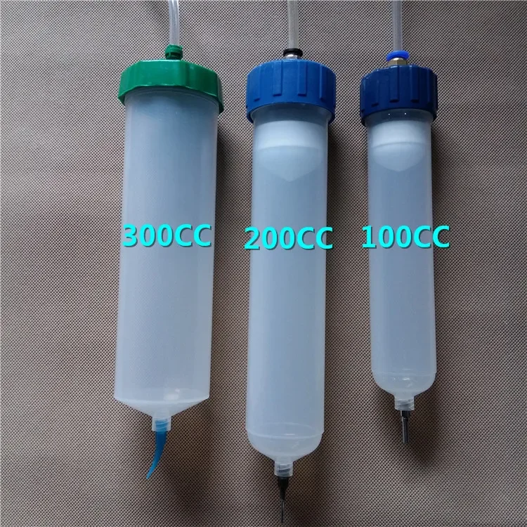 Dispensing Machine Needle Barrel 100CC 200CC 300CC Dispensing Needle Tube Large Capacity 300ml with Piston and Connector