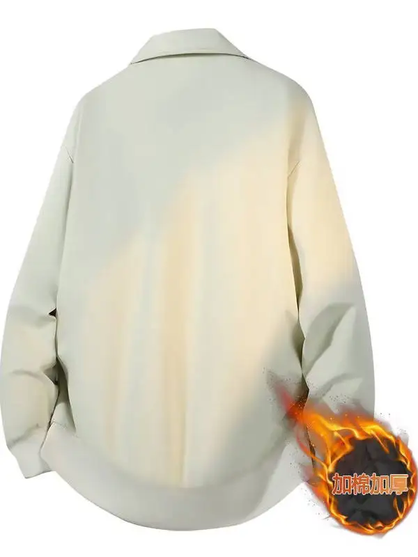 

American Sle Thiened Flight down Jaet for Men Casual Loose Fit Zipper Closure ket Detail Stand Cut Polyester Fiber