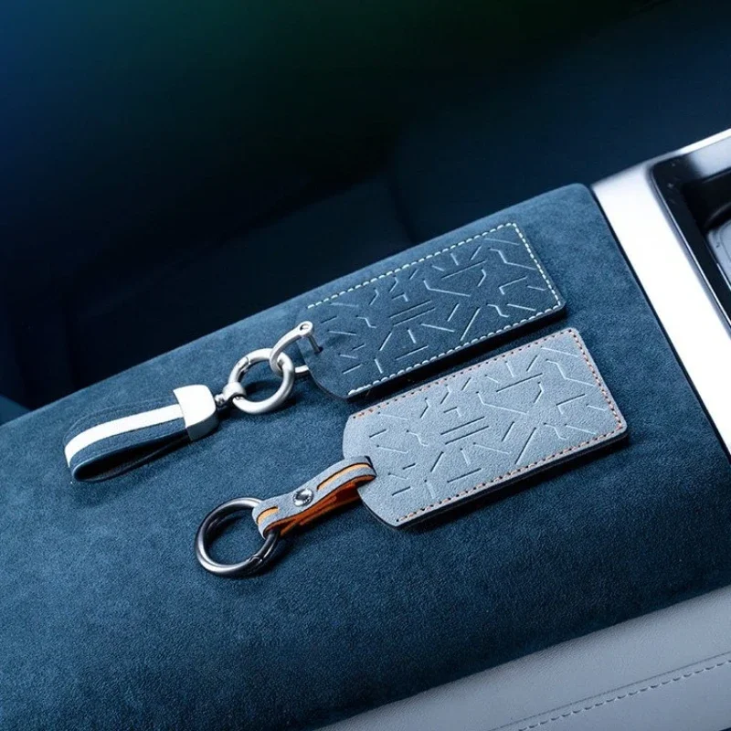 

For Changan DEEPAL G318 Dedicated Suede Card Key Case Cover Protective Shell Bag Keychain Car Interior Modified Accessories