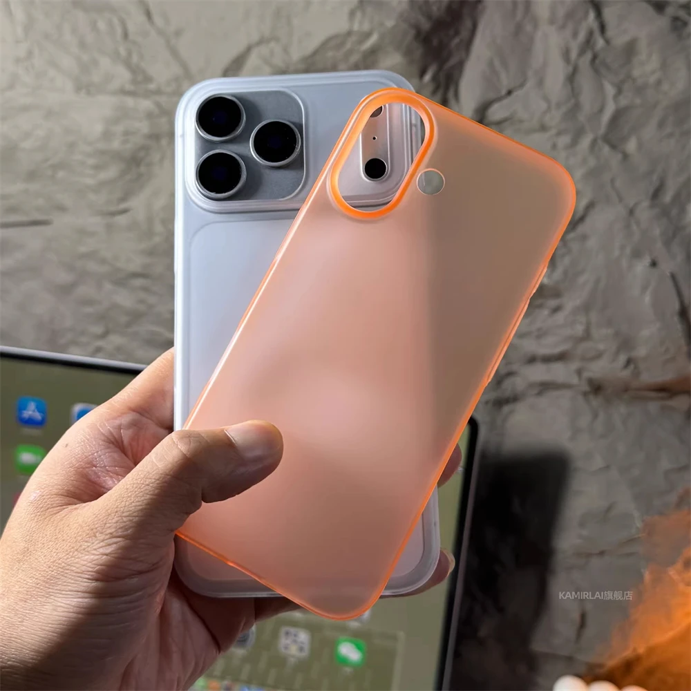 Ultradünne Matte Durchsichtige Harte PC-Hülle für iPhone 18 17 Pro Max 16 15 14 Plus 13 12 Einfarbige Mattierte Schlanke Rückseiten-Schutzhülle – Detail 8