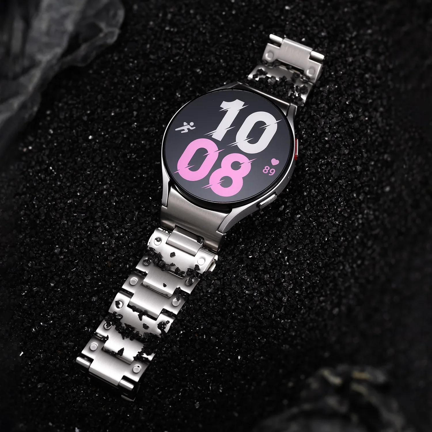 Pulseira de metal para samsung galaxy watch 7 6 5 4 44mm 40mm pulseira de liberação rápida de aço inoxidável galaxy 6 4 clássico 47mm 46mm 43mm