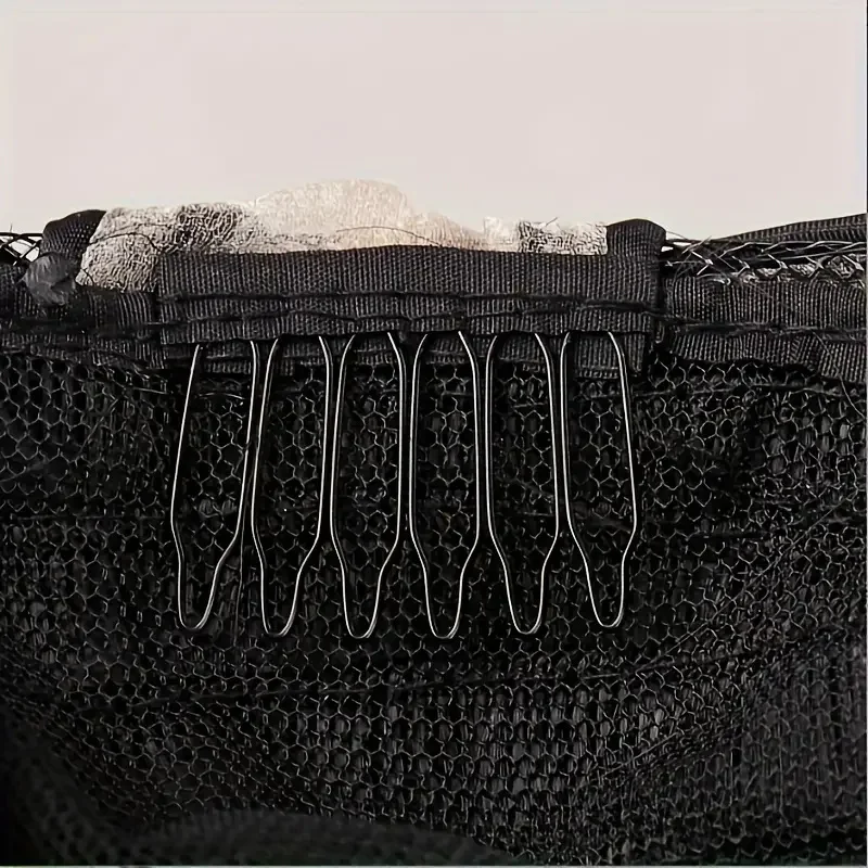 Vem para peruca segura, vem com pano para fazer tampas de peruca, DIY, 6 dentes, 50 peças por pacote