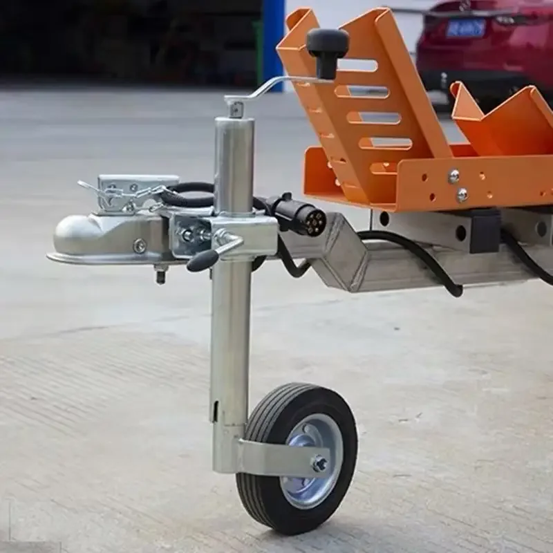 Europe Type Top Wind Trailer Jack Jockey Wheel RV Stand With Clamp 48MM Tube CAP 150KG Caravan Accessories Camper Parts