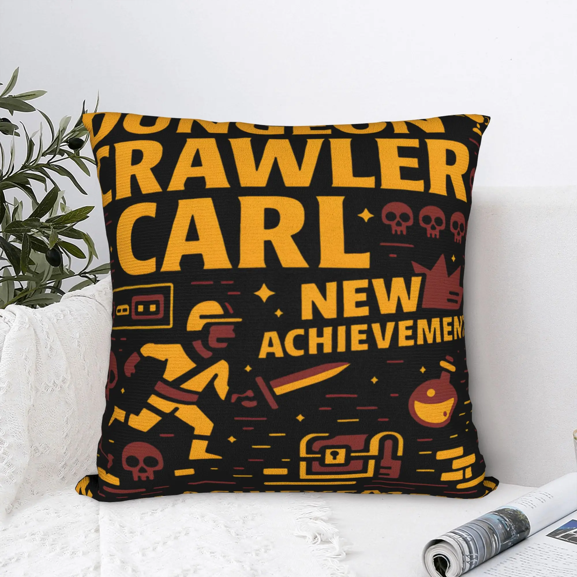 Sofa Decoration This Is An Outrage Dungeon Crawler Carl Meme Pillowcases Accessories  Pillow Covers Square Multi-Size