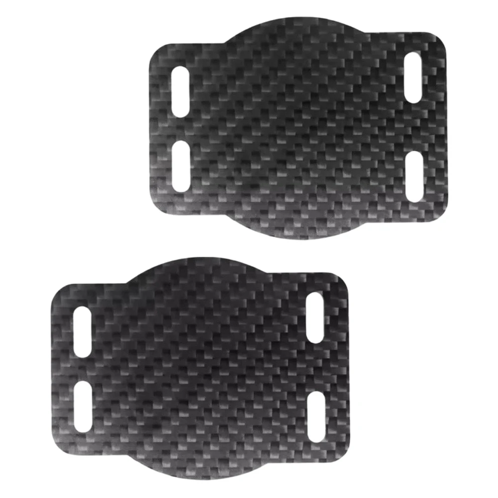Carbon Fiber Foot Pedal Lock Plate Set 2pcs for For WAHOO For SPEEDPLAY For ZERO Pedals Height Adjustable 0.5 1 2 mm Spacers