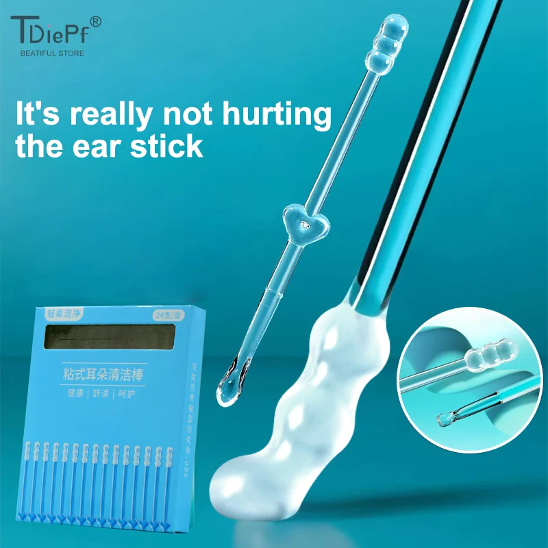 

1/3/5 коробок, липкий инструмент для копания ушей, инструмент для чистки ушной серы, специальная не повреждающая ложка для копания ушей, ватные тампоны для копания ушей