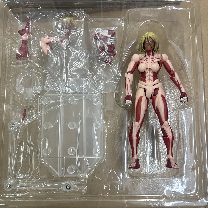 Kaiyodo Attack on Titan Die Weibliche Titanin Annie Leonhart Revoltech Yamaguchi Anime Actionfiguren Figurine Ko Modell Spielzeug Geschenk – Detail 3