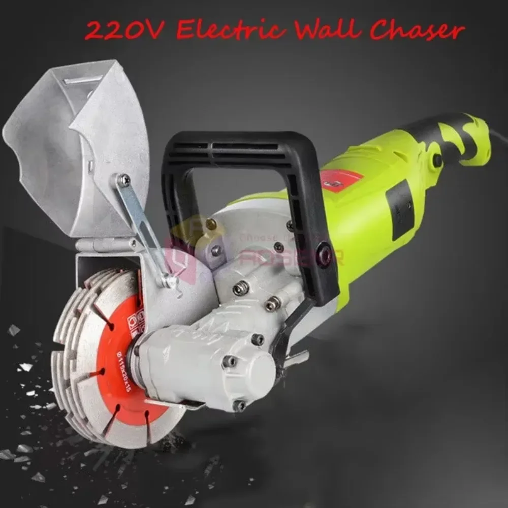 

220V Electric Wall Chaser Groove Cutting Machine Wall Slotting Machine 4KW 33mm Wall Grooving Slotting Machine