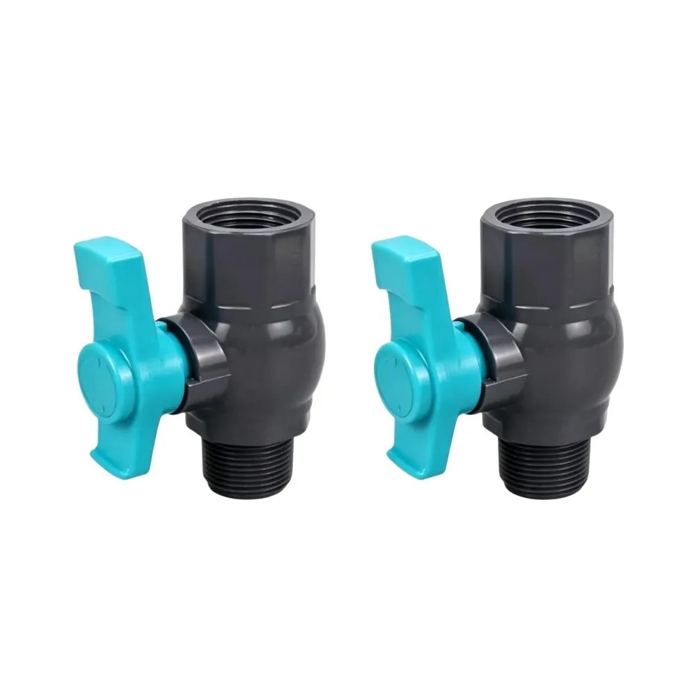 1-Inch Full Bore PVC Ball Valve with Standard NPT Thread Connections for Industrial Residential Piping Applications
