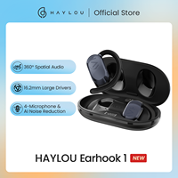 HAYLOU Earhook 1 Open-Ear Earphones Ear Hooks Wireless Bluetooth Headphones 360° Spatial Audio 4-Mic Noise Cancellation Earbud
