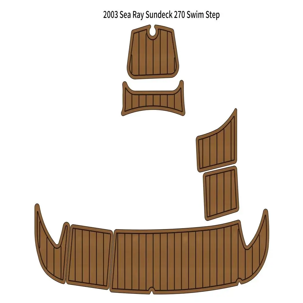 

2003 Sea Ray Sundeck 270, коврик для плавания на платформе, лодка, пена EVA, тиковая палуба, напольный коврик, клейкая подложка, стиль SeaDek, пол vccyaskuk
