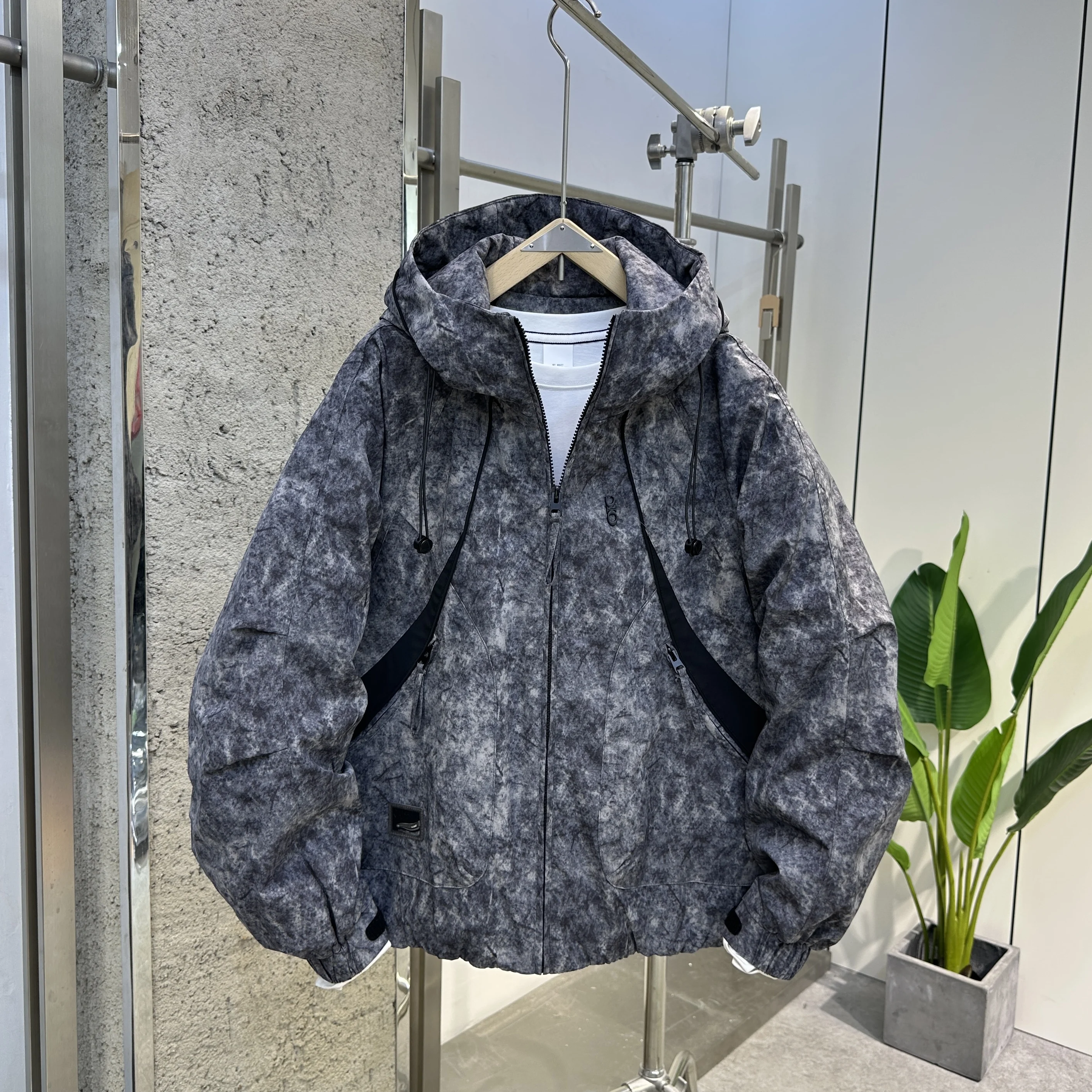 

New Men's Thickened Cotton Jacket Coat Hooded Workwear Two Cotton Stormproof Autumn Winter Fashion Brand Casual Loose Fit