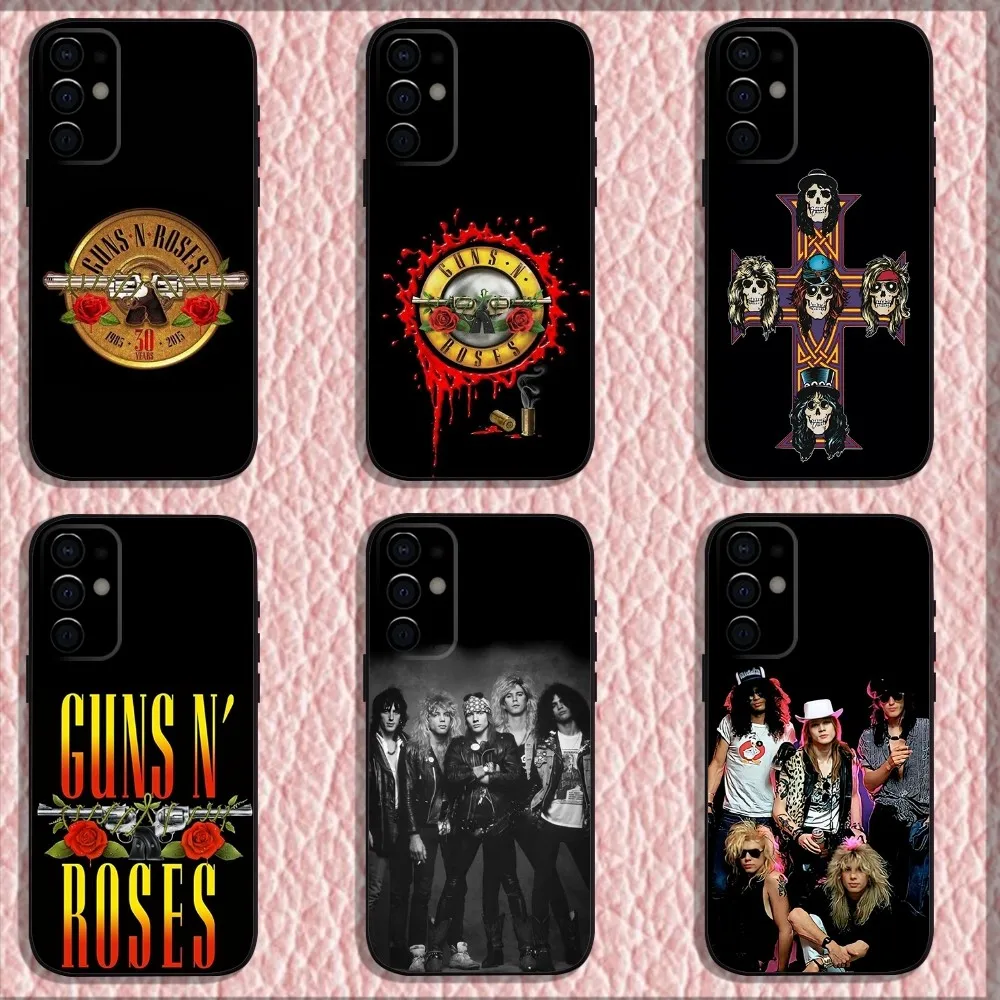 Band G-Guns N Roses Phone Case For Samsung S24,S21,S22,S23,S30,Ultra,S20,Plus,Fe,Lite,Note,10,9,5G Black Soft Shell