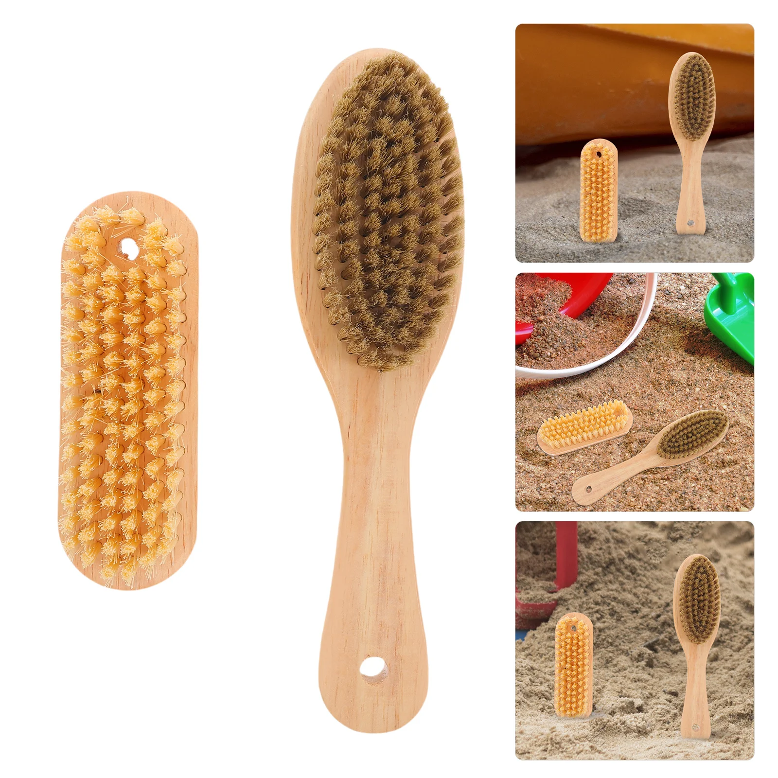 قطعتان من فرشاة تنظيف رمل الشاطئ، أداة إزالة الرمل سريعة الجفاف لمعدات ركوب الأمواج، فرشاة محمولة للاستخدام في الهواء الطلق يجب أن تكون عطلة على الشاطئ #1