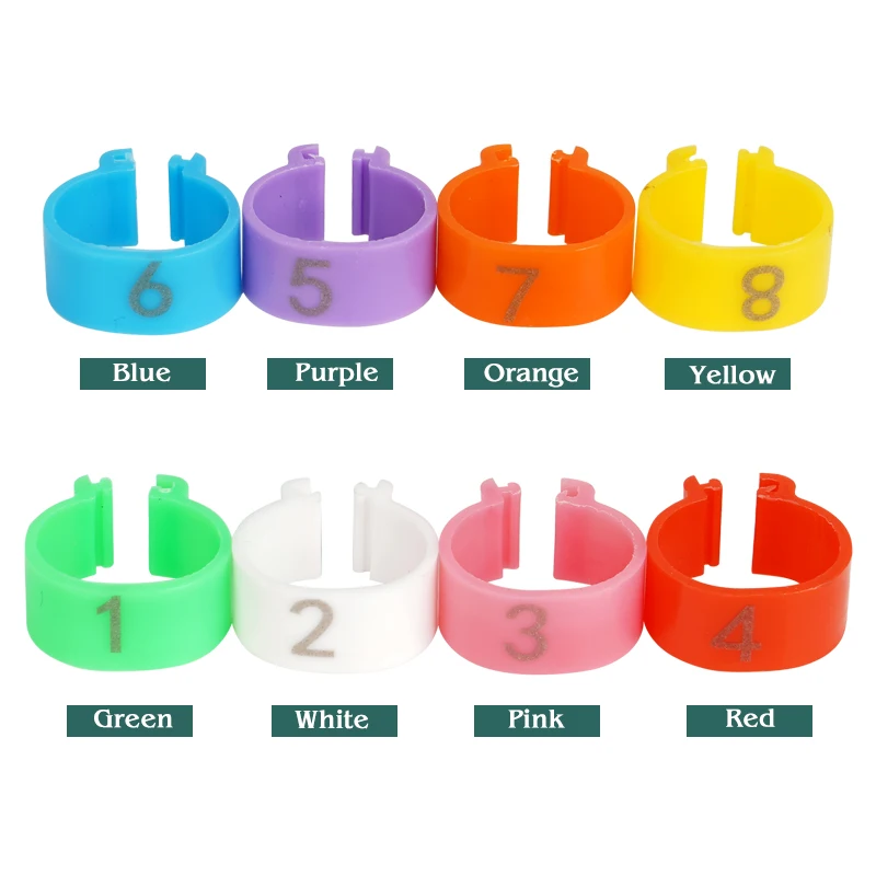 50Pcs 16/20Mm Chicken Duck Leg Rings with Number Animal Identification Tool for Poultry Sign Foot Loop Buckle Clip Farm Supplies view 4