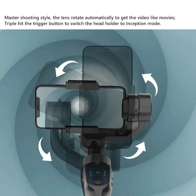 범용 F8 핸드헬드 3축 짐벌 폰 홀더 흔들림 방지 비디오 녹화 안정기 핸드폰 스마트폰