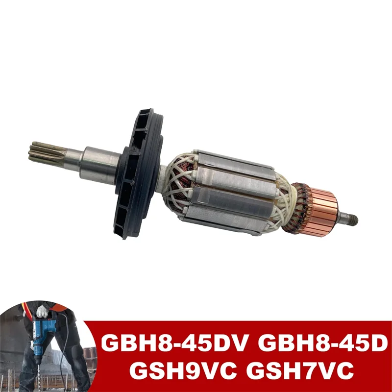 

B08B-Armature Rotor Anchor Replacement For Rotary Hammer GBH8-45DV Armature Rotor For Rotary Hammer