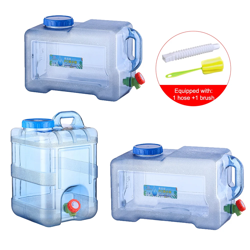 18l 20l 22l Outdoor Water Bucket Water Storage Water Container with Tap Portable Water Carrier with Faucet Food Grade for Travel