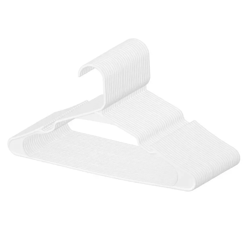 

Tool Slim 0.2-inch Hangers, 50-Pack, White, with Durable Triangular Structure & Enhanced Notch