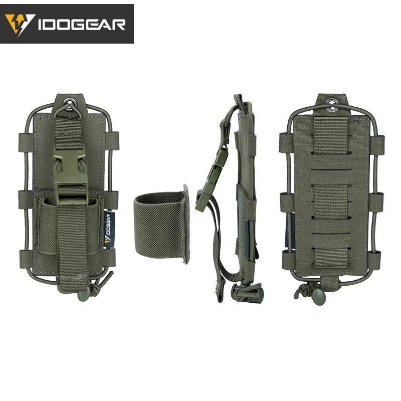 IDOGEAR Tactical Radio Pouch Gridlok BAOFENG/POFUNG UV5R UV82 Talkie Walkie MOLLE Radio Pouch 35110